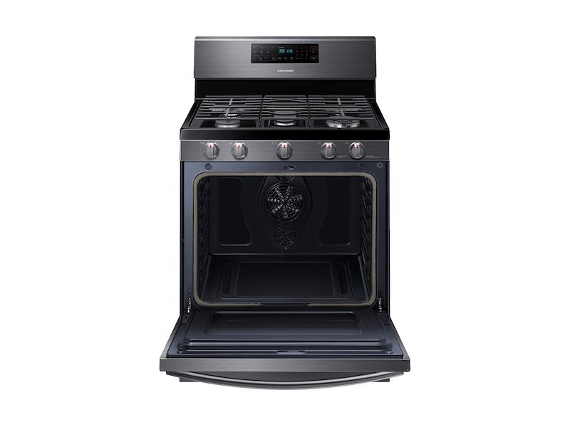 5.8 cu. ft. Freestanding Gas Range with Air Fry and Convection in Black Stainless Steel
