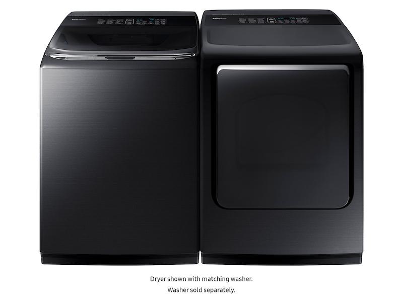 7.4 cu. ft. Electric Dryer with Integrated Controls in Black Stainless Steel