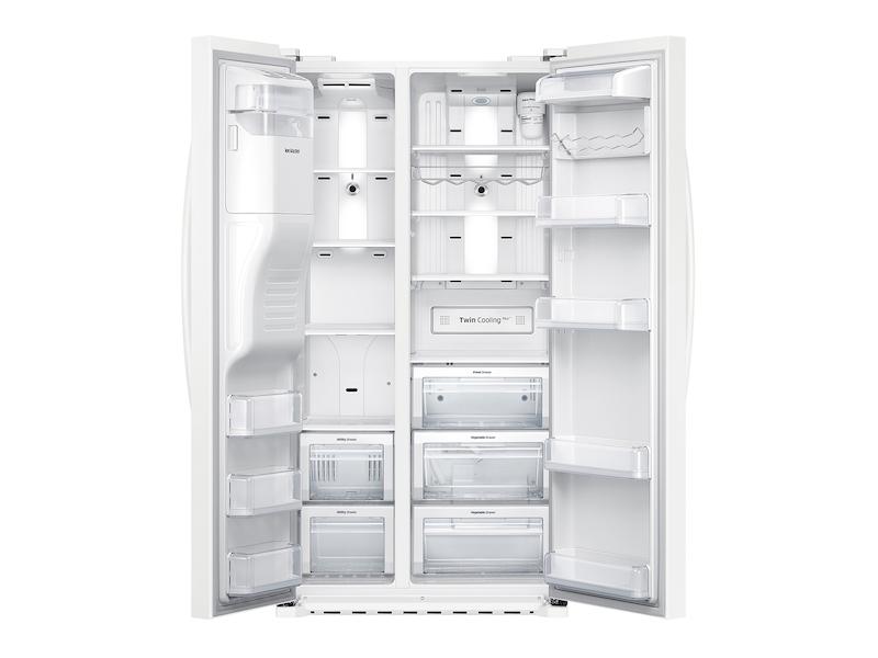 22 cu. ft. Counter Depth Side-by-Side Refrigerator in White