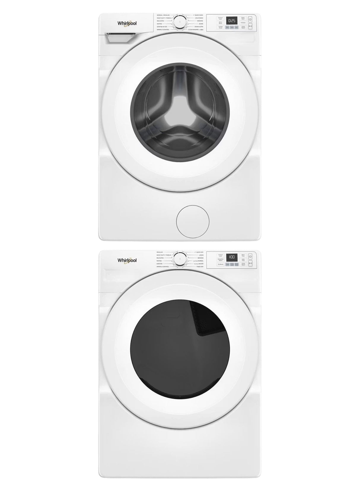 Front Load Washer & Electric Dryer with Stacking Kit Bundle