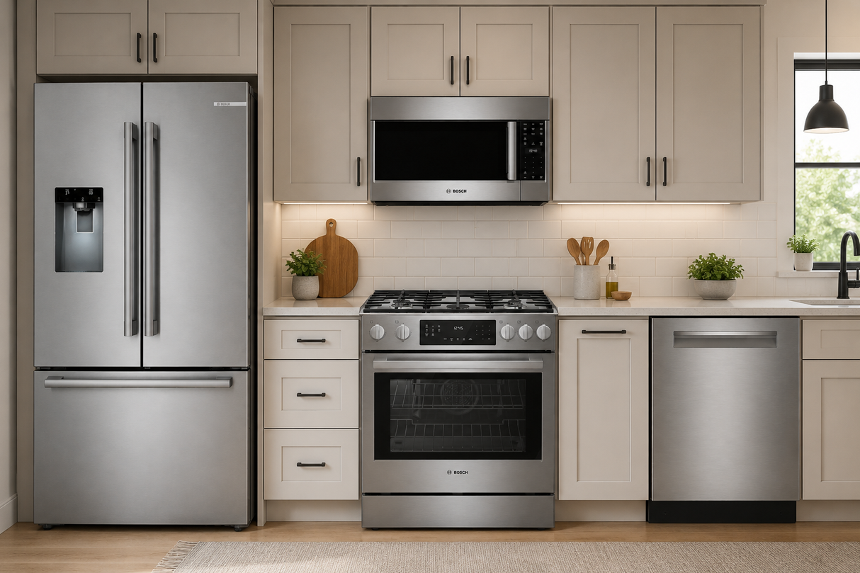Bosch Kitchen Appliance Package in Stainless Steel