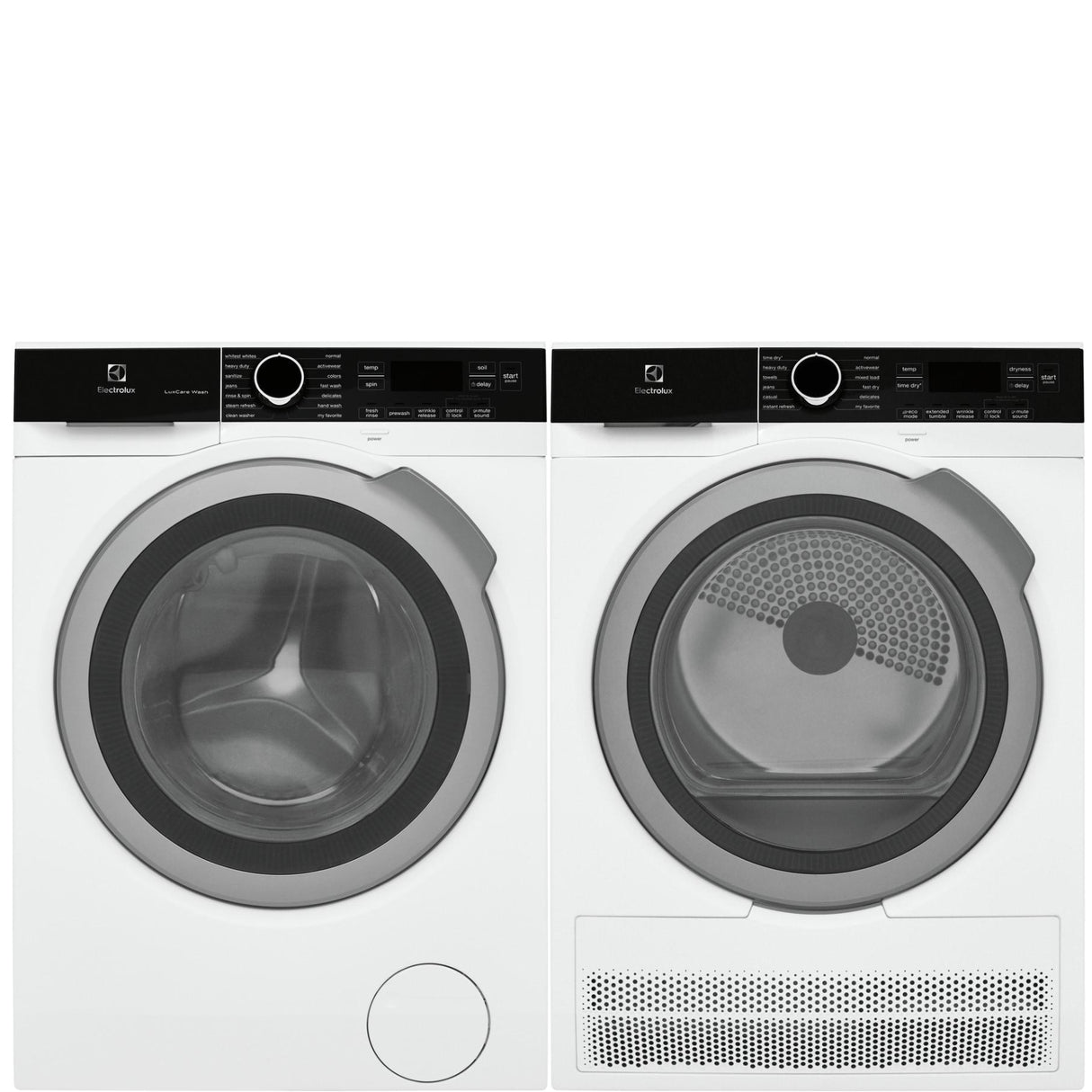 Electrolux Side-by-Side Front Load Washer & Electric Dryer Laundry Pair - White