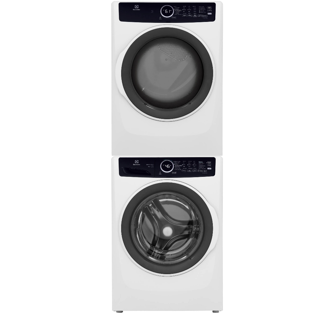 Electrolux Front Load Washer & Electric Dryer Laundry Pair with Stacking Kit - White