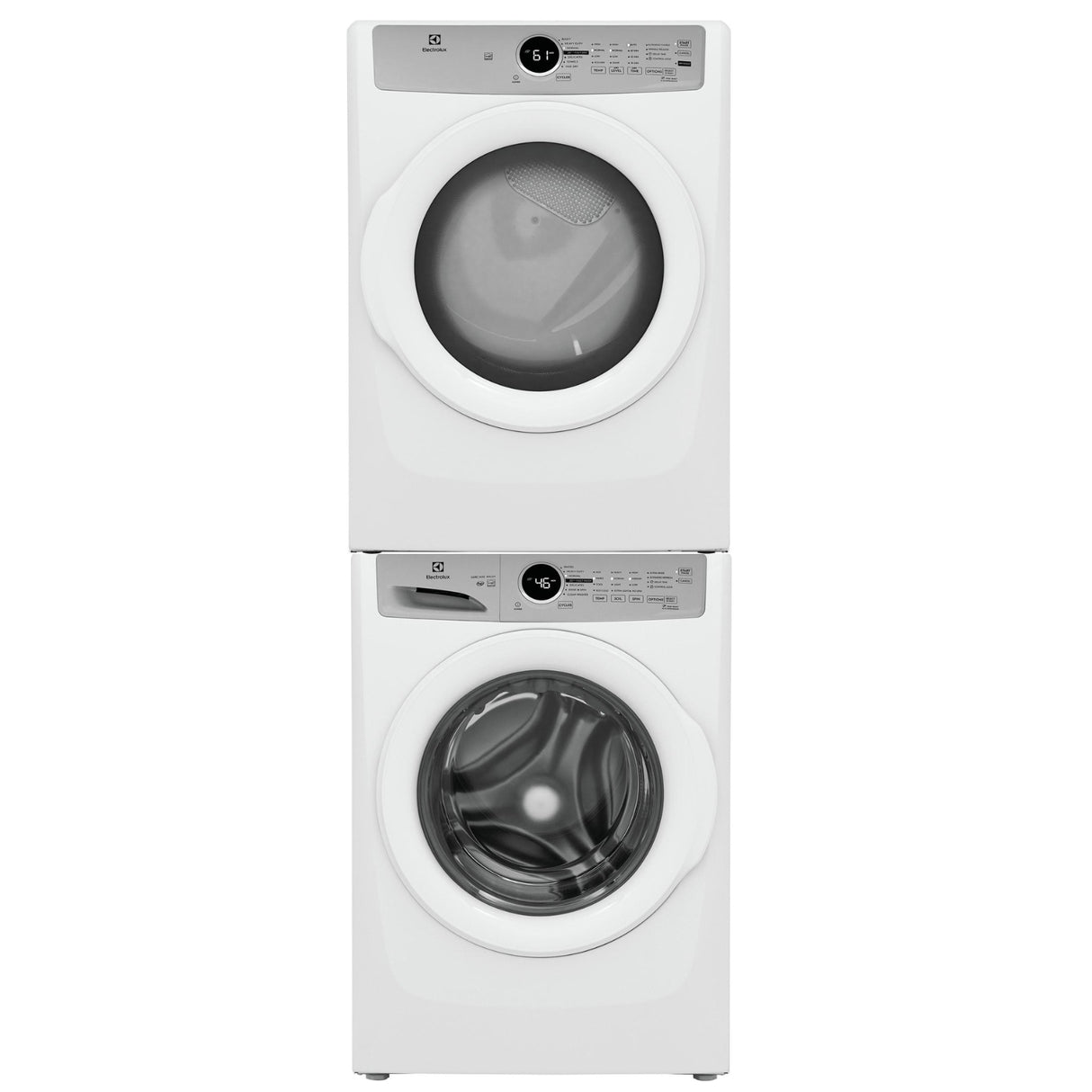 Electrolux Front Load Washer & Electric Dryer Set with Stacking Kit - White