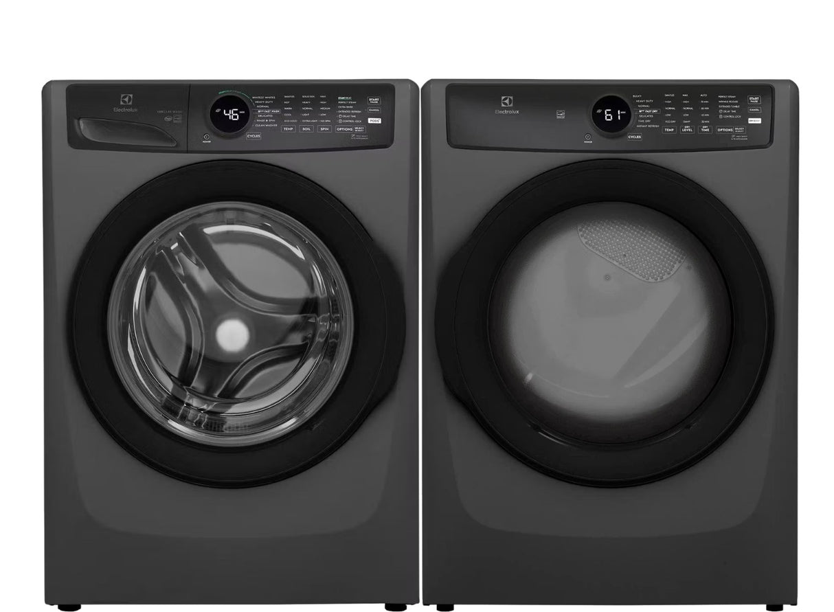Electrolux Laundry Bundle: Front Load Washer & Electric Dryer in Titanium