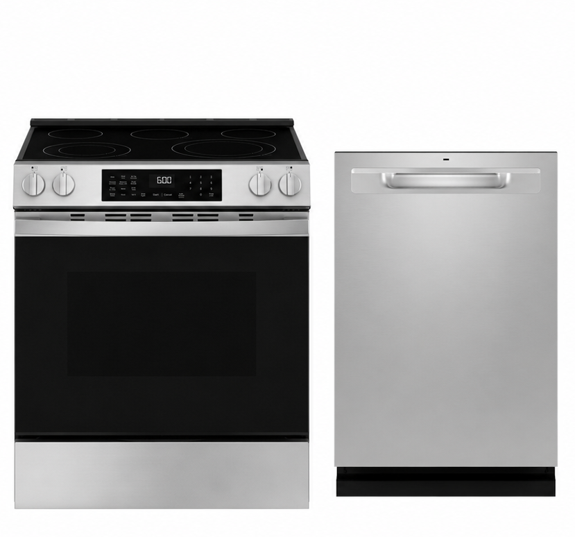 GE 2 Piece Kitchen Appliance Package in Stainless Steel