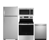 GE 4 Piece Kitchen Appliance Bundle in Stainless Steel