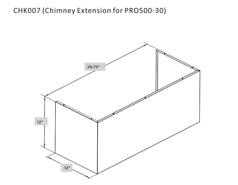 Hauslane Chimney Extension - CHK007
