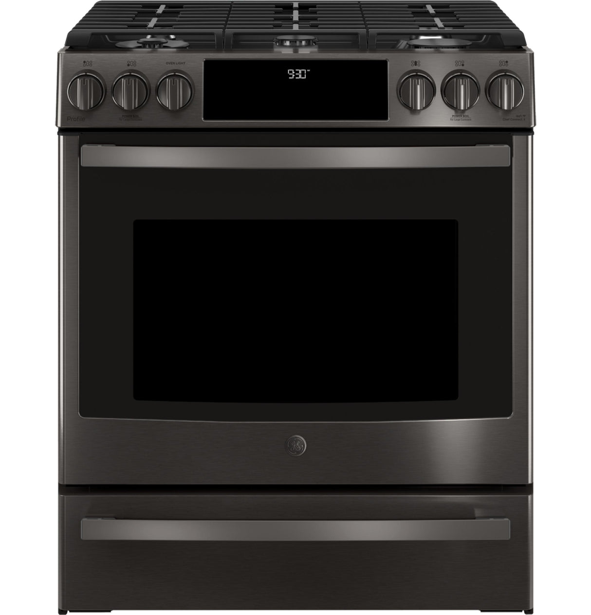 GE Profile™ 30" Smart Slide-In Front-Control Gas Range