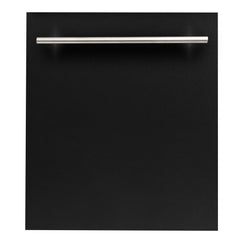 ZLINE 24 in. Top Control Dishwasher with Stainless Steel Tub and Modern Style Handle, 52dBa (DW-24) [Color: Black Matte]