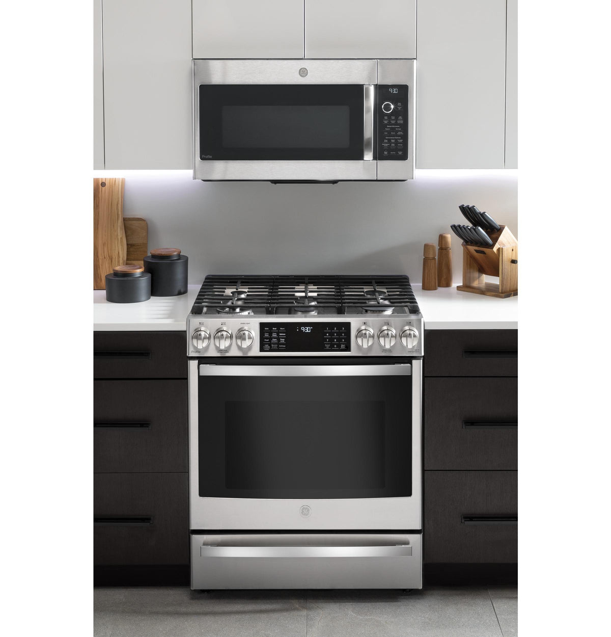 GE Profile™ 1.7 Cu. Ft. Convection Over-the-Range Microwave Oven