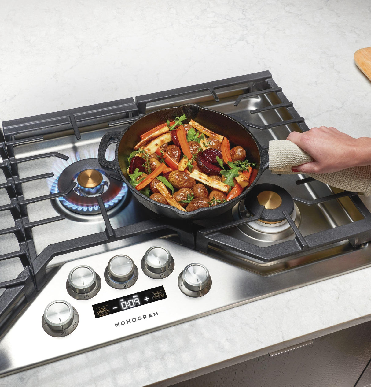 Monogram 36" Deep-Recessed Gas Cooktop