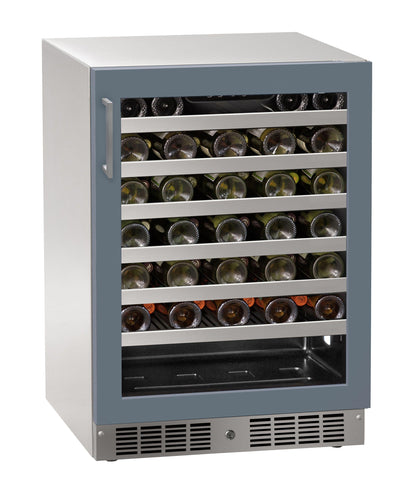 24 inch Wine Refrigerator with Door Style - Panel Ready Frame Glass