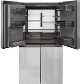 CAF(EBACK)™ ENERGY STAR® 27.4 Cu. Ft. Smart Quad-Door Refrigerator in Platinum Glass