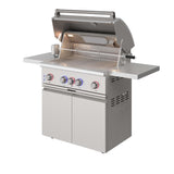 36-inch 4 Burners Built In Gas Grill On Cart With Sear/rear Infrared Burner & Rotisserie Natural Gas