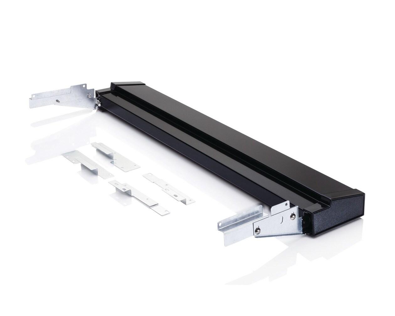 Black Slide-In Range Adjustable Metal Backguard