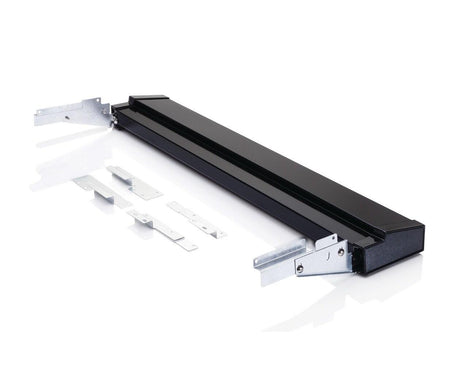 Black Slide-In Range Adjustable Metal Backguard