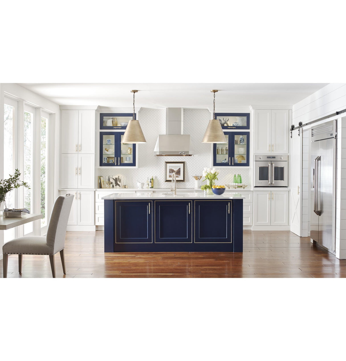 Monogram 48" Smart Built-In Professional Side-by-Side Refrigerator with Dispenser