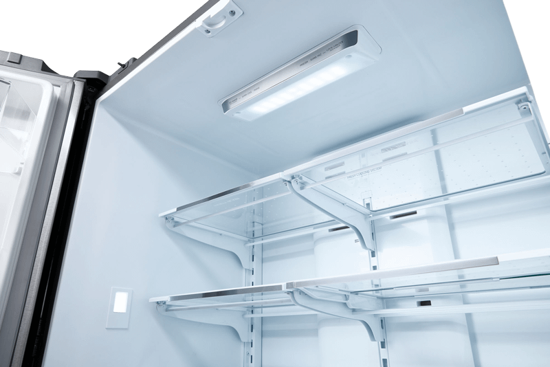 Thor Kitchen 36 Inch Professional French Door Refrigerator With Freezer Drawers - Model Trf3602