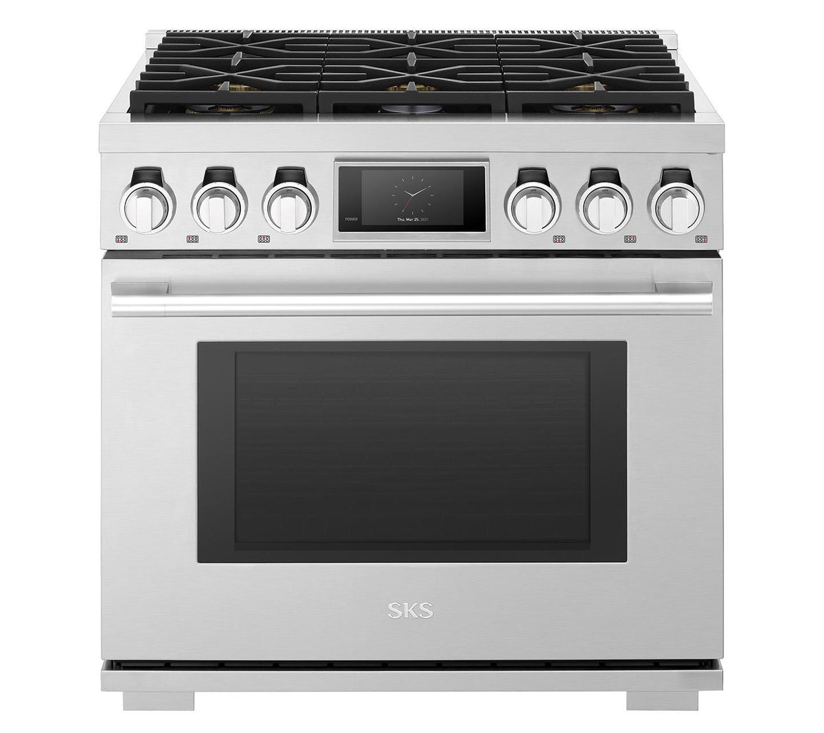 36-inch Dual-Fuel Pro Range with Six Burners