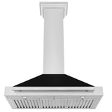 ZLINE 48 in. Convertible Stainless Steel Range Hood with Stainless Steel Handle (KB4STX-48) [Color: Black Matte]