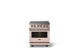 30"W. Induction Range (Finish: Blush, Trim: Brushed Brass)