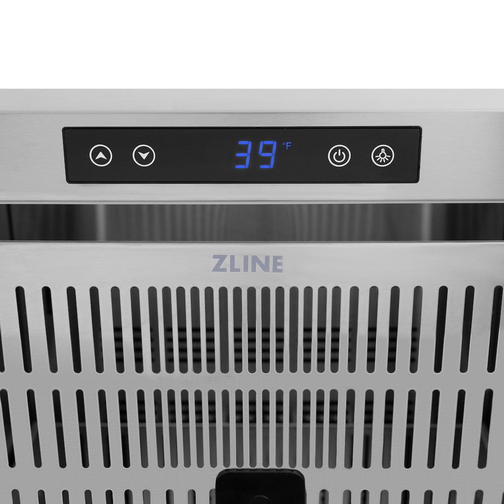 ZLINE 24 in. Touchstone 168 Can Outdoor-Rated Dual Refrigerator Drawer with White Matte Doors (RDSO-WM-24)