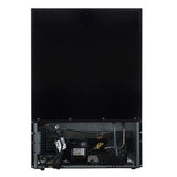 Forno Bacchino 24 Inch Wine Cooler, Black with Antique Brass Handles, with LED Lighting, Triple Glass Door, 51 Bottle Capacity, Built-In or Freestanding