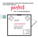 Frigidaire 10,000 BTU Portable Room Air Conditioner with Dehumidifier Mode