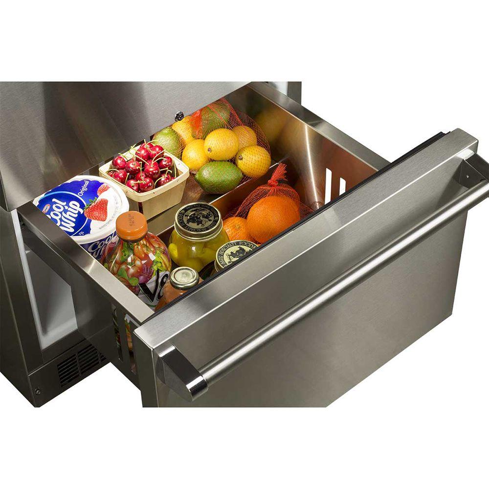 24-In Outdoor Built-In Refrigerated Drawers with Door Swing - Field Reversible
