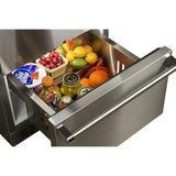 24-In Outdoor Built-In Refrigerated Drawers with Door Swing - Field Reversible