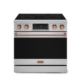 36 Inch Professional Electric Range With Tilt Panel Touch Control In Stainless Steel/rose Gold  Gordon Ramsay Series