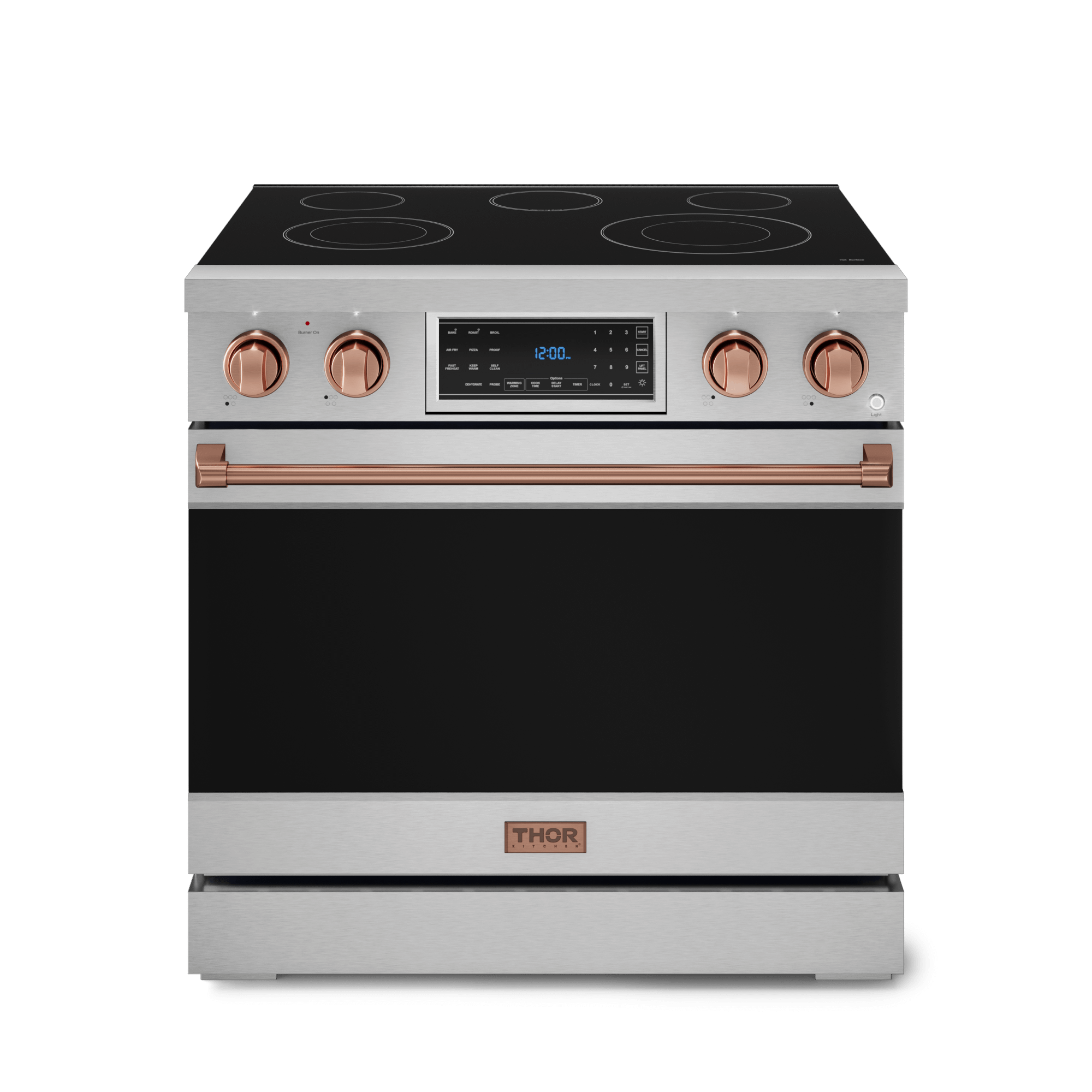 36 Inch Professional Electric Range With Tilt Panel Touch Control In Stainless Steel/rose Gold  Gordon Ramsay Series