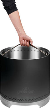 Timberwolf Smokeless Fire Pit 18-inch, Matte Black , Wood, Matte/Matt Black