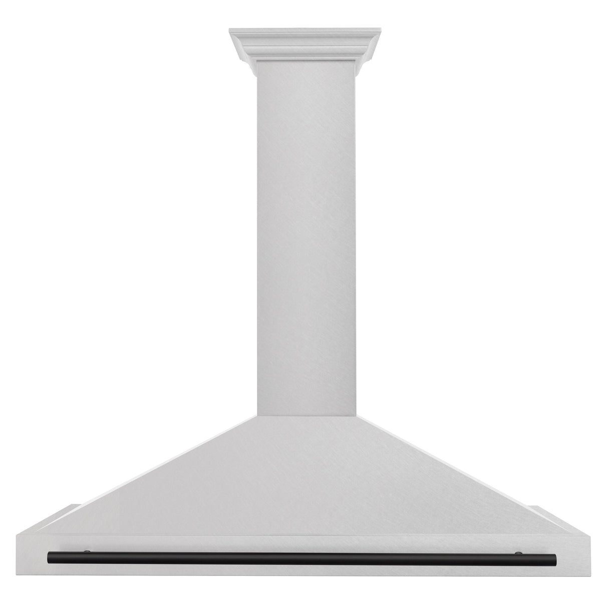 ZLINE 48 in. Autograph Edition Convertible Fingerprint Resistant DuraSnow Stainless Steel Range Hood with Champagne Bronze Handle (KB4SNZ-48-CB) [Color: Matte Black Accents]