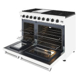48 Inch Professional Liquid Propane Range In White