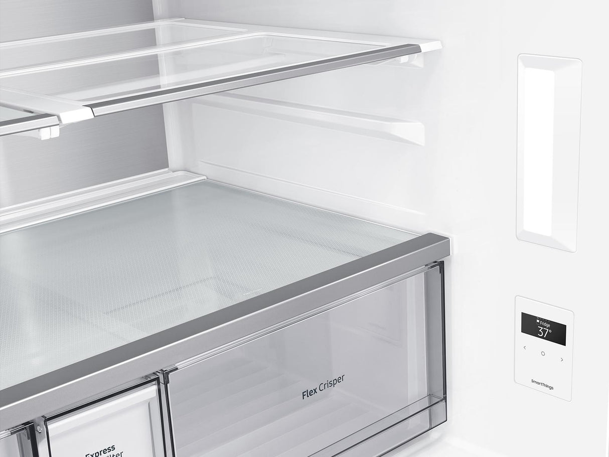 29 cu. ft. Smart 4-Door Flex™ Refrigerator with Beverage Center and Dual Ice Maker in Black Stainless Steel