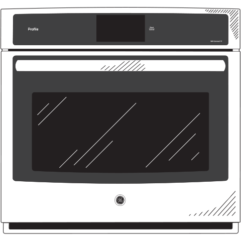 GE Profile™ Series 30" Built-In Single Convection Wall Oven