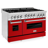 ZLINE 48" 6.0 cu. ft. Range with Gas Stove and Gas Oven in Stainless Steel (RG48) [Color: Blue Matte]