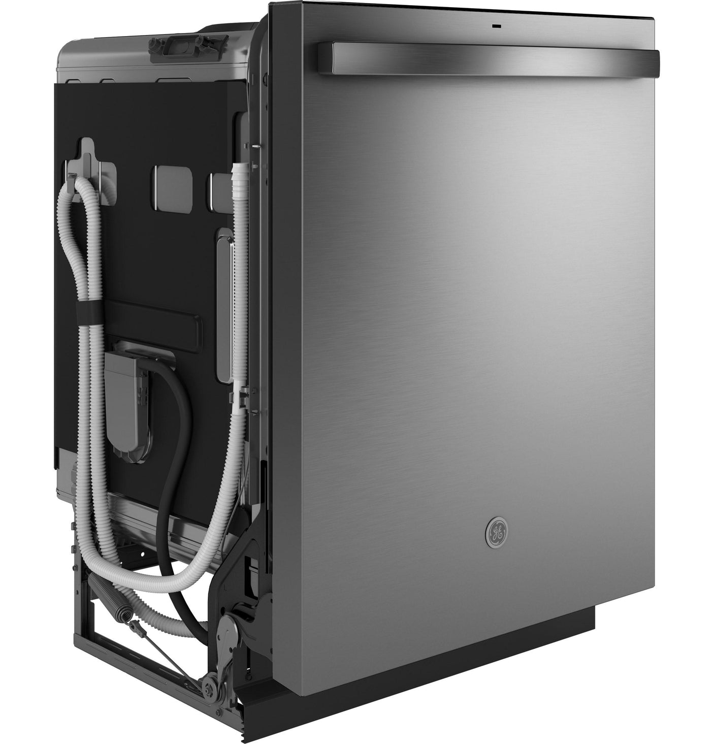 GE® ENERGY STAR® Top Control with Stainless Steel Interior Dishwasher with Sanitize Cycle