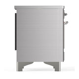ILVE UMIB36NR3SSC Majestic III 36 inch Induction Range with 6 Elements, 3.5 cu. ft. Total Oven Capacity (Triple Glass Door, Stainless Steel, Chrome)