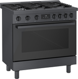 800 Series Dual Fuel Freestanding Range 36" Black Stainless Steel