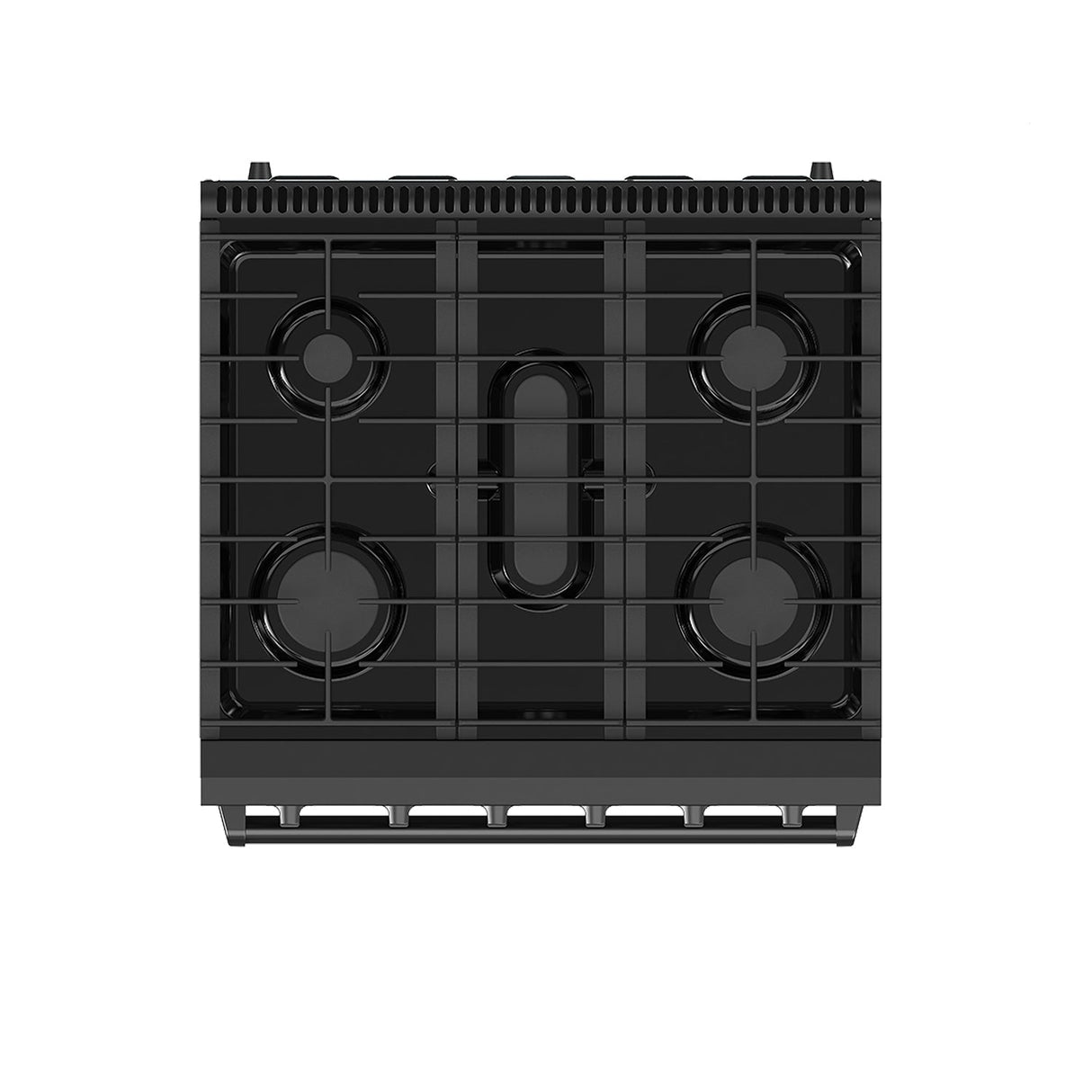30 Inch Professional Gas Range In Black