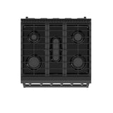 30 Inch Professional Gas Range In Black