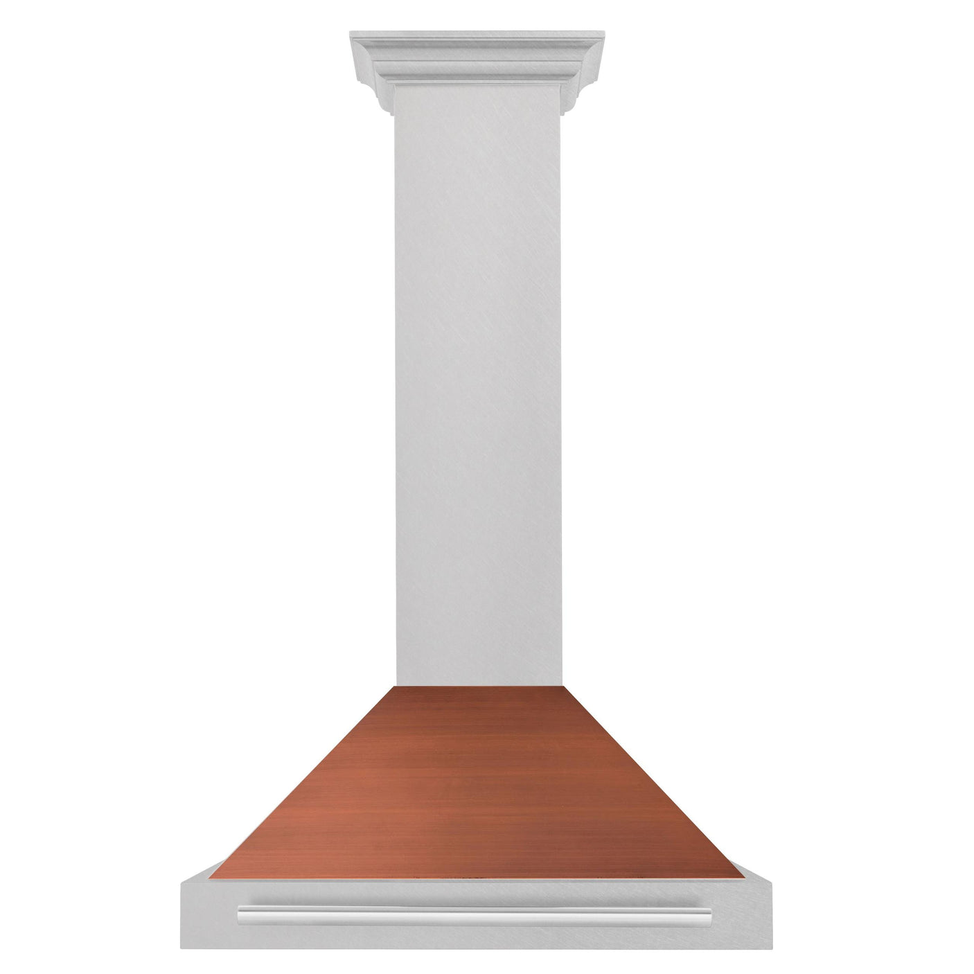 ZLINE 30 in. Convertible Fingerprint Resistant DuraSnow' Stainless Steel Range Hood with Copper Shell and Stainless Steel Handle (KB4SNX-C-30)