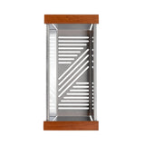 ZLINE 33 in. Moritz Farmhouse Apron Mount Single Bowl Satin Stainless Steel Kitchen Sink with Bottom Grid and Accessories (SLSAP-33S)