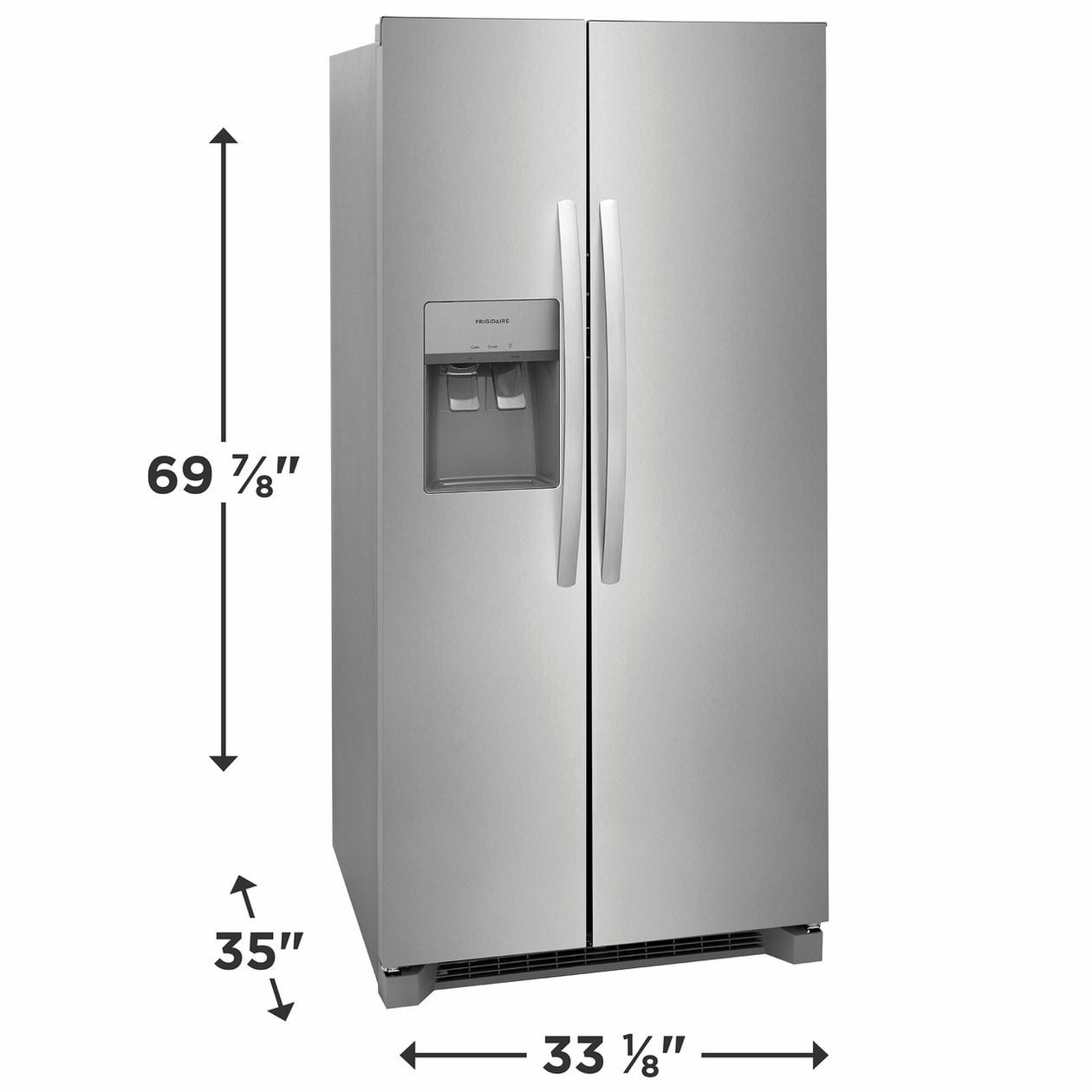 22 Cu. Ft. 33" Standard Depth Side by Side Refrigerator