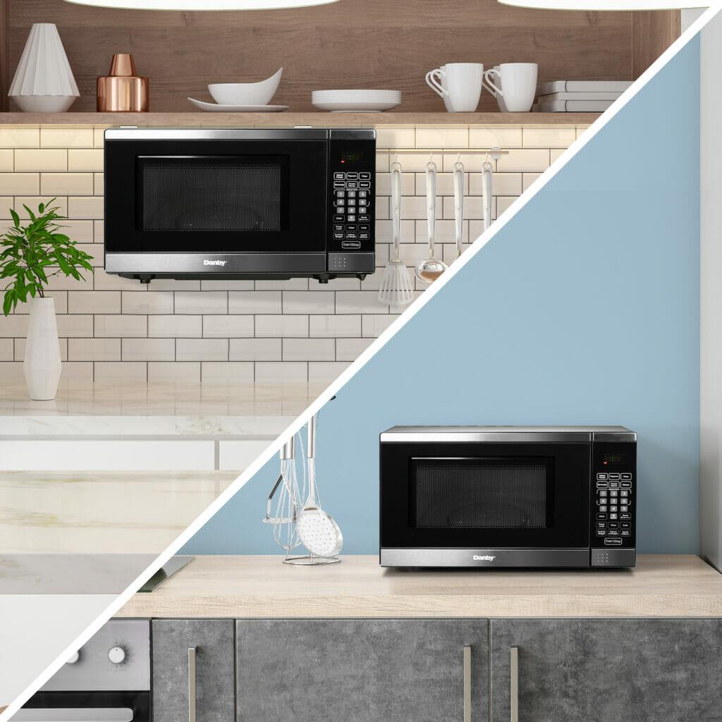 Danby Designer 0.7 cu. ft. Space Saving Under the Cupboard Microwave in Stainless Steel