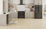 500 Series French Door Bottom Mount Refrigerator 36" Black Stainless Steel, Total No Frost