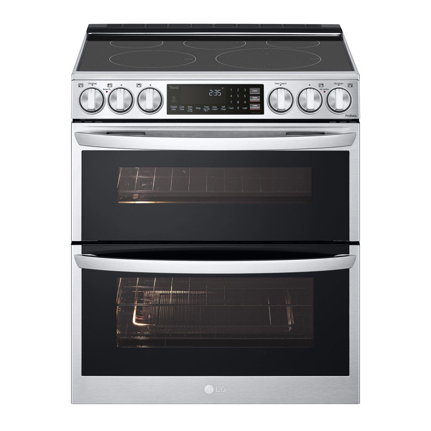 7.3 cu. ft. Smart Electric Double Oven Slide-in Range with InstaView®, ProBake® Convection, Air Fry, and Air Sous Vide